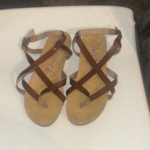 Stylish Brown Strappy Sandals